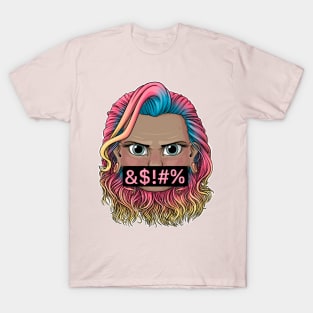 Reva Prisma angry symbols face emoji T-Shirt